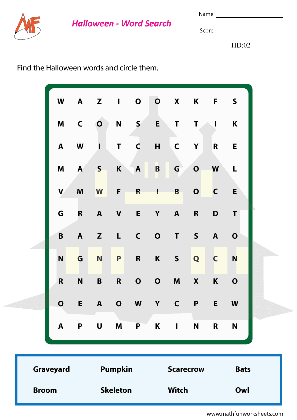 Halloween Worksheets