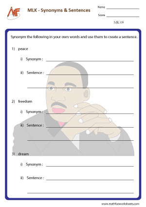 Martin Luther King Worksheets