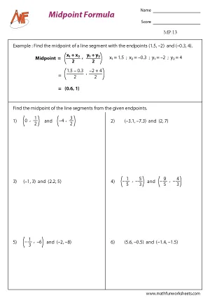 Midpoint Formula