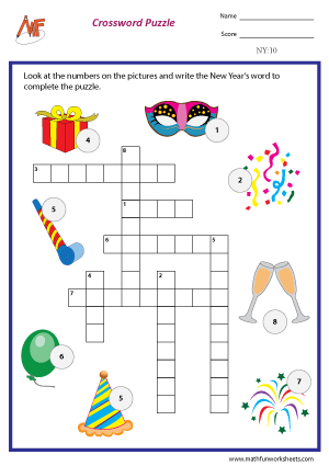 New Year worksheets
