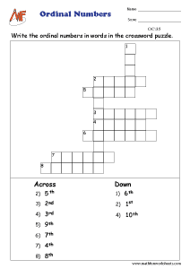 Cardinal & Ordinal Numbers
