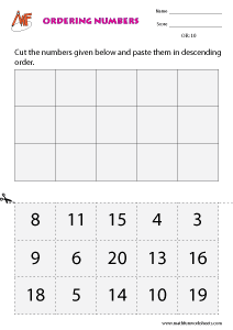 Ordering Numbers