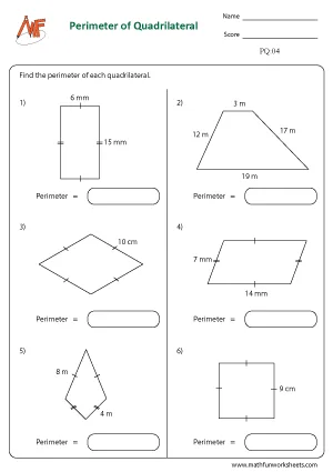 Perimeter of Quadrilaterals