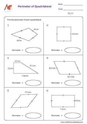 Perimeter of Quadrilaterals