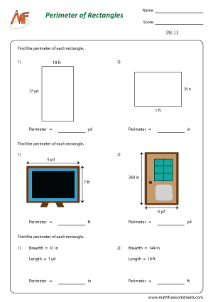 Perimeter of Rectangles