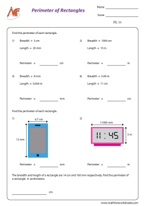 Perimeter of Rectangles