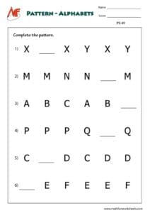 Pattern Worksheets