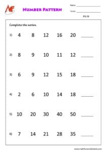 Pattern Worksheets