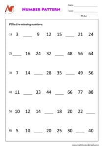 Pattern Worksheets