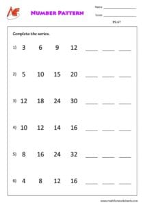 Pattern Worksheets
