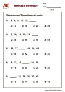 Pattern Worksheets