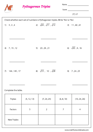 Pythagorean Triples