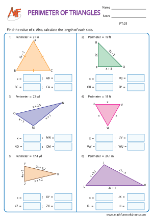 Perimeter of Triangles