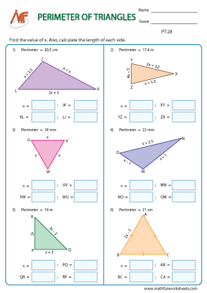 Perimeter of Triangles