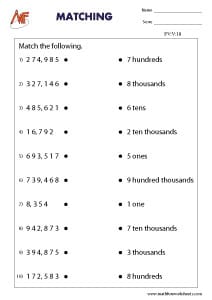 6-Digit Place Value Worksheets