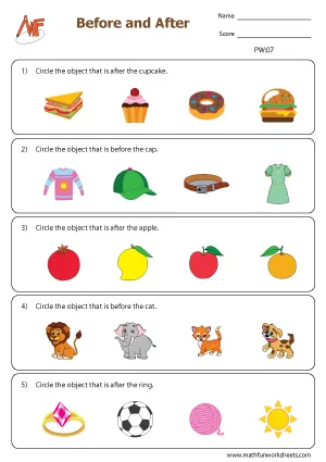 Position Worksheets