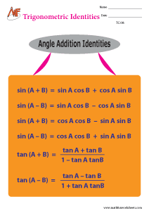 Trigonometric Charts