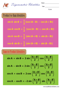Trigonometric Charts