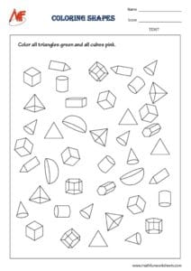 3D Shapes Worksheets