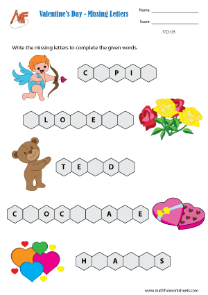 Valentine’s Day Worksheets