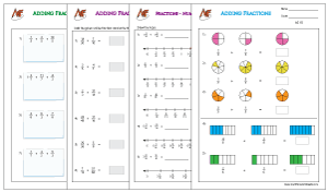FRACTION ADDITION