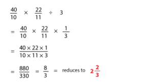 Multiplying and Dividing Fractions 