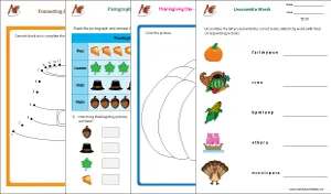 Holiday Worksheets