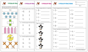 TYPES OF FRACTIONS