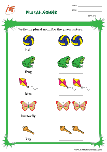 Plurals Worksheets
