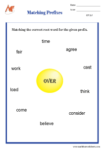 Prefixes and Suffixes Worksheets