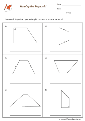Trapezoid Worksheets