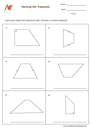 Trapezoid Worksheets