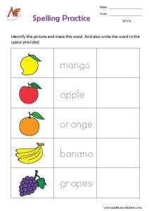 Spelling Worksheets
