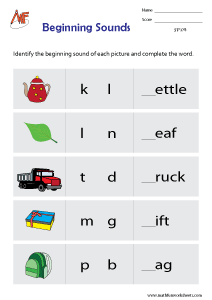 Spelling Worksheets