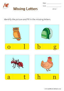 Spelling Worksheets