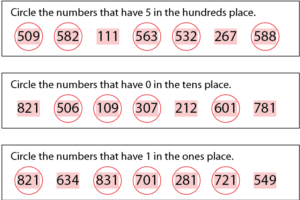 3 Digit Place Value Worksheets