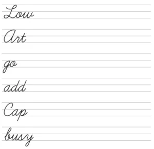 Cursive Writing