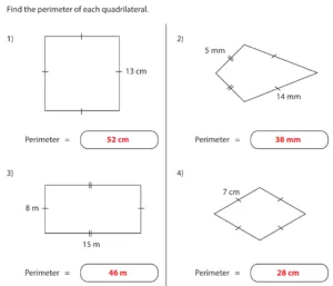 Perimeter of Quadrilaterals