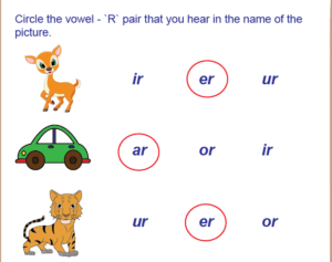R-Controlled Vowels Worksheets
