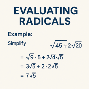 Radicals Worksheets