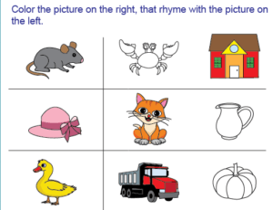 Rhyming Words Worksheets