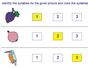 Syllable Worksheets