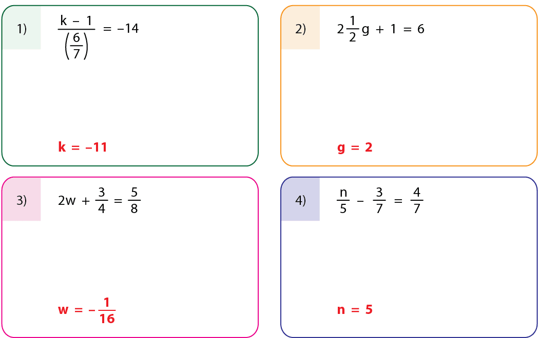 1 Step Equations