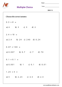 Decimal Multiplication