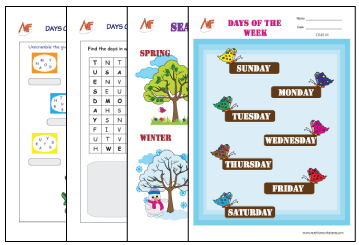 Days, Months, Seasons Worksheets
