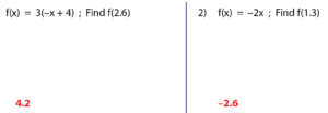 Evaluating Functions