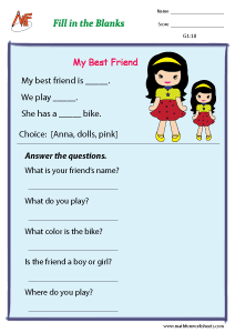 1st Grade Reading Comprehension