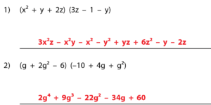 Multiplying Polynomials
