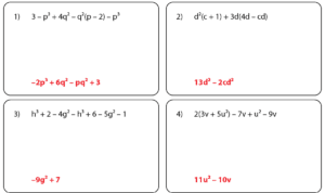 Simplyfying Algebraic Expressions