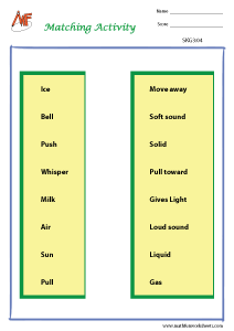 Kindergarten Physical Science Worksheets